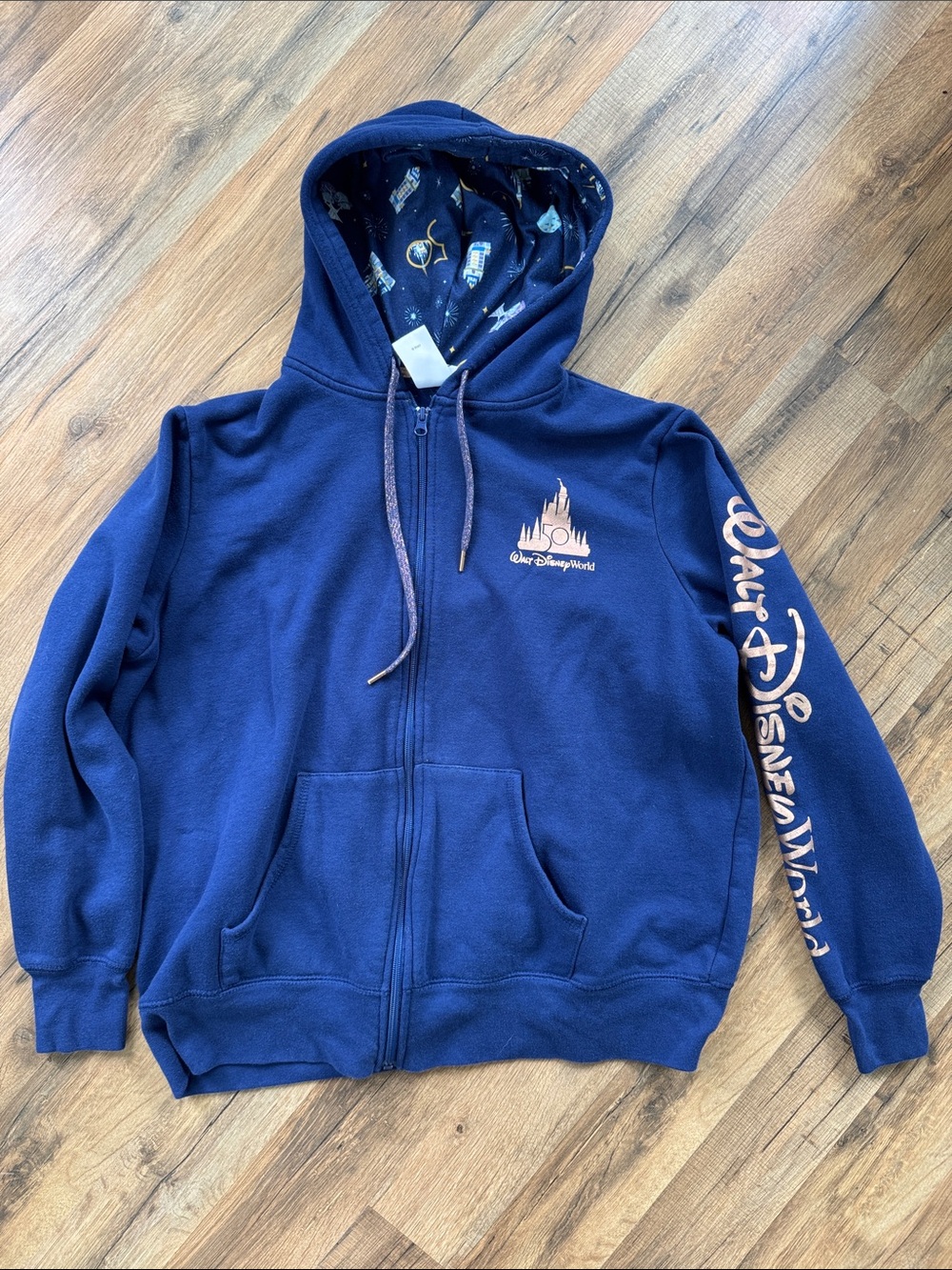 Disney Royal Blue 50th Anniversary Castle Logo Sweatshirt